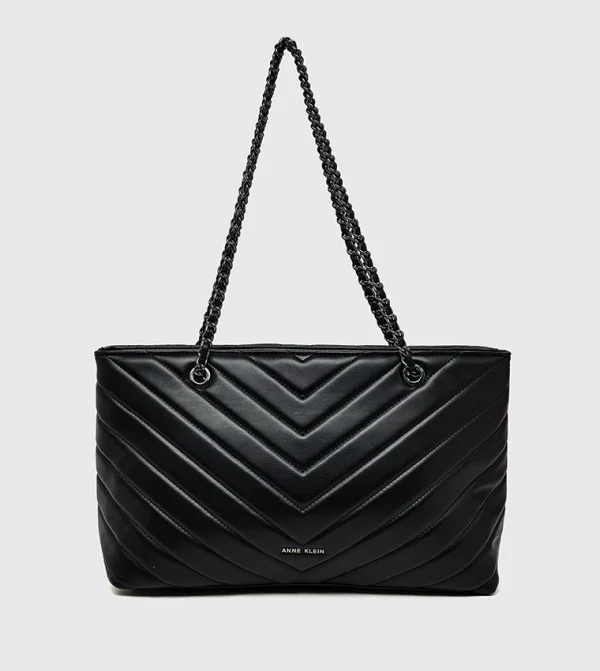 آن كلاين حقيبة كتف قابلة للتحويل مبطنة بشعار آن كلاين